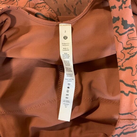 Lululemon Women's Align High-Neck Tank Top in Camo Contour SIze 2 - Picture 8 of 14
